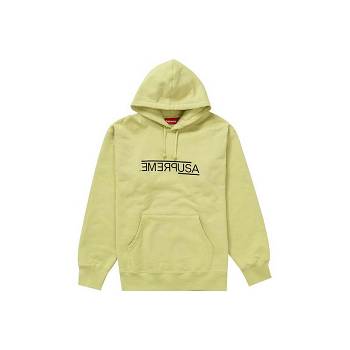 Yellow Supreme USA Hooded Sweatshirts | Supreme 374BC
